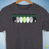 Agender Pride Christmas Lights Premium Unisex T-Shirt - Dark Grey Heather